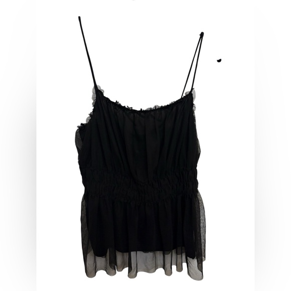 H&M Tops - MESH BABY DOLL  BLACK TOP